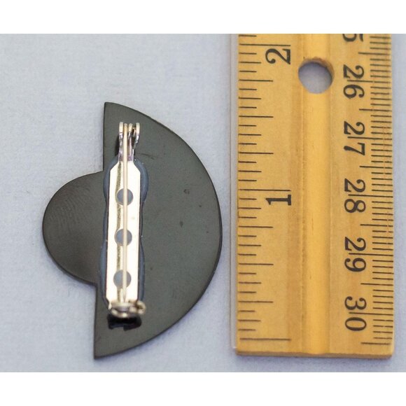 Magic abalone circular vintage brooch (C7) - Picture 2 of 2